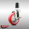 Service Caster 4 Inch 316SS Red Polyurethane Swivel 1-5/8 Inch Expanding Stem Caster Brake SCC-SS316EX20S414-PPUB-RED-TLB-158 - alternate 2